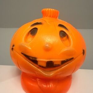 Vintage Orange Pumpkin Blow Mold